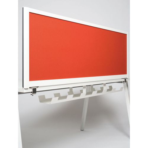 Trennwand 495 x 1600 - Profil weiß - Insona