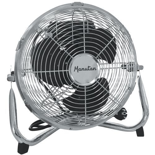 Aufstellbarer Ventilator aus Chrom - Manutan