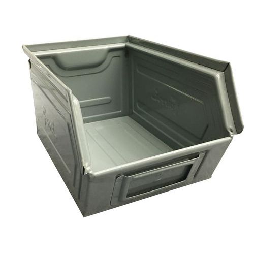 Ablagebox aus Metall - grau lackiertes Modell - Länge 160 bis 350 mm