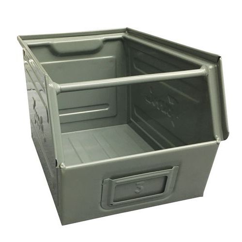 Ablagebox aus Metall - grau lackiertes Modell - Länge 160 bis 350 mm