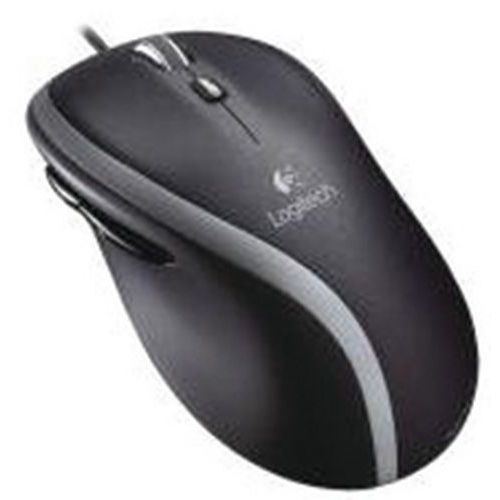 Logitech Maus Corded Mouse M500, Laser, verkabelt, 7 Tasten, mit Scrollrad, USB, schwarz (910-003725)
