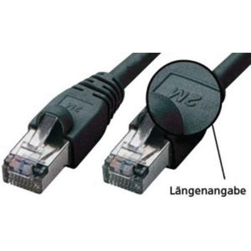 Patchkabel S-FTP, Cat 5e, schwarz, 10,0 m (71610S)