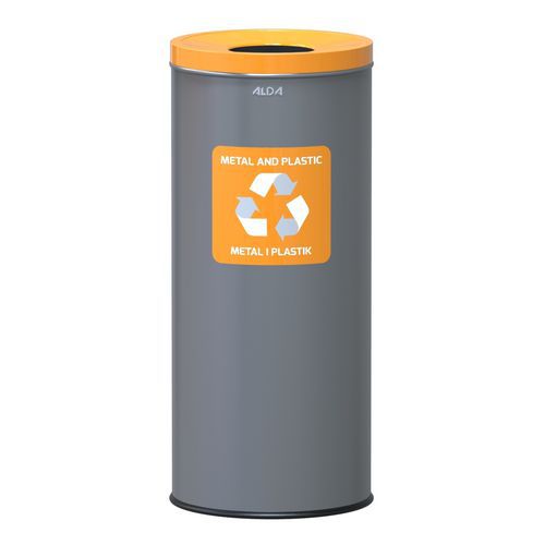 Recycling-Abfalleimer aus Metall Prestige EKO für den Innenbereich 45 L