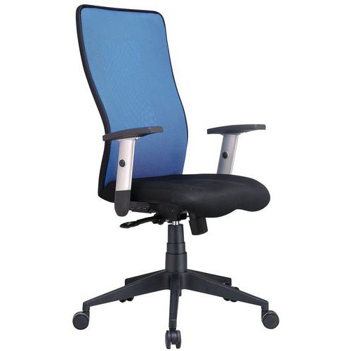 Ergonomischer Bürostuhl, hohe Lehne, Penelope - Stoff - Manutan Expert