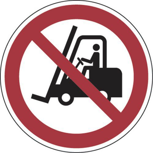 Verbotsschild - Für Flurförderzeuge verboten - Aluminium