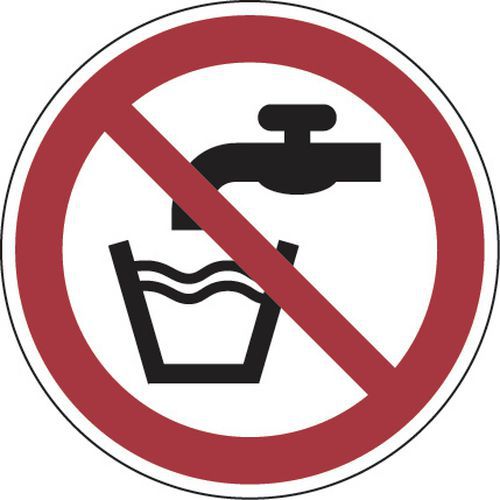Verbotsschild - Kein Trinkwasser - selbstklebend