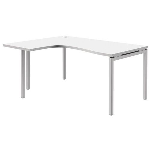Kompakter Schreibtisch Open - Weiß/weiß