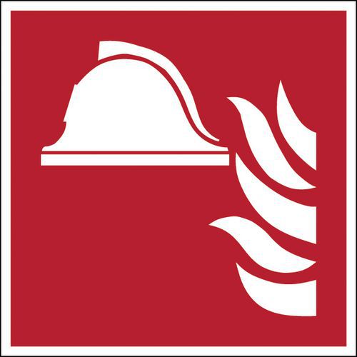 Brandsicherheitsschild, viereckig - Brandbekämpfungsausrüstung - steif