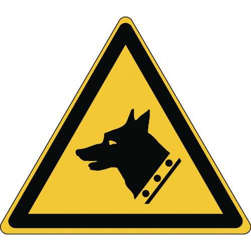 Warnschild - Wachhund - steif