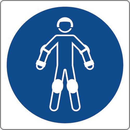 Gebotsschild - Rollsport-Schutzausrüstung tragen - Aluminium