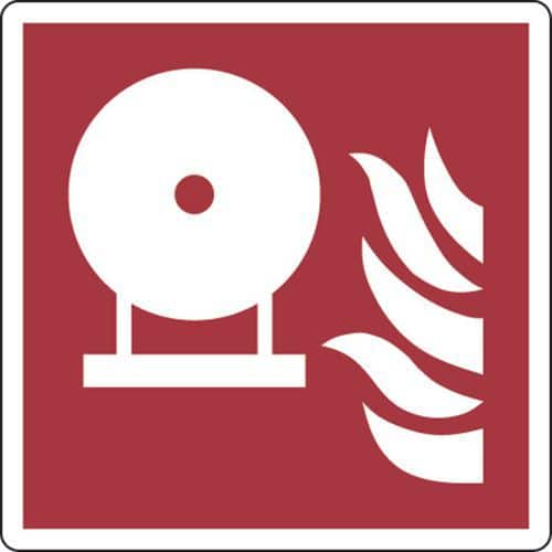 Brandschutzschild - Fest eingebauter Feuerlöscher - Aluminium