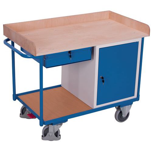 Ergonomischer Holz-Plattenwagen 400 kg - Schrankmodul - Schublade