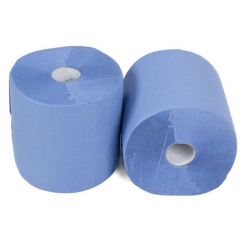 Industrierolle blau - 800 Blätter - 2er-Packung - Manutan Expert