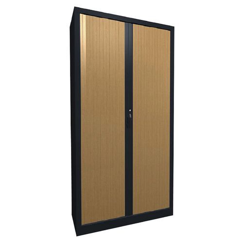 Metallschrank mit PVC-Rollläden mit beschichteten Lamellen, Höhe 198 cm - Acial