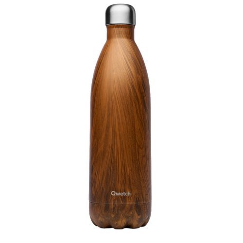 Thermosflasche 1 L, Wood - Qwetch