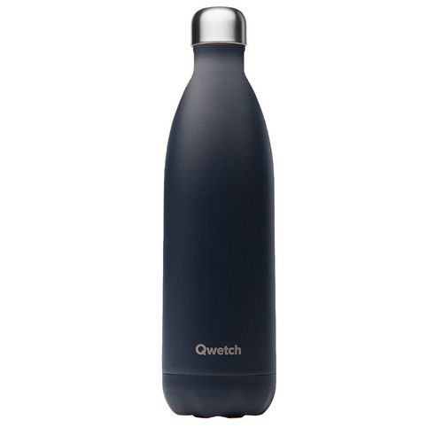 Thermosflasche 1 L, Carbon Matt - Qwetch