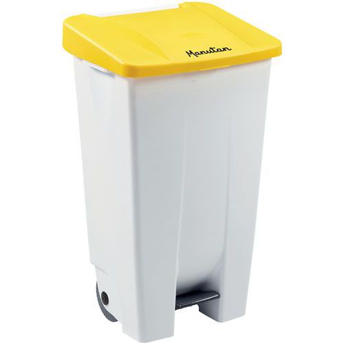 Fahrbarer Abfallbehälter mit Pedal - ergonomisch - für die Mülltrennung - 120 L - Manutan Expert