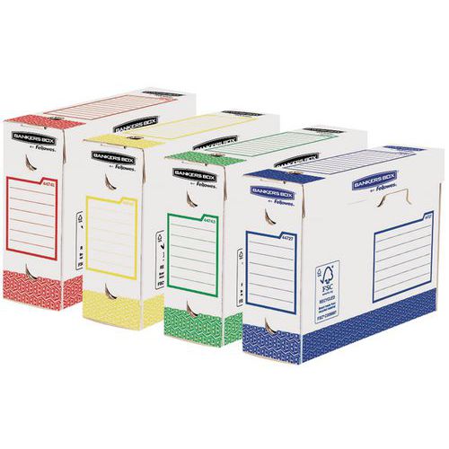 Archivbox Bankers Box Heavy Duty, Rückenbreite 10 cm - verschiedene Farben - 8 Stück
