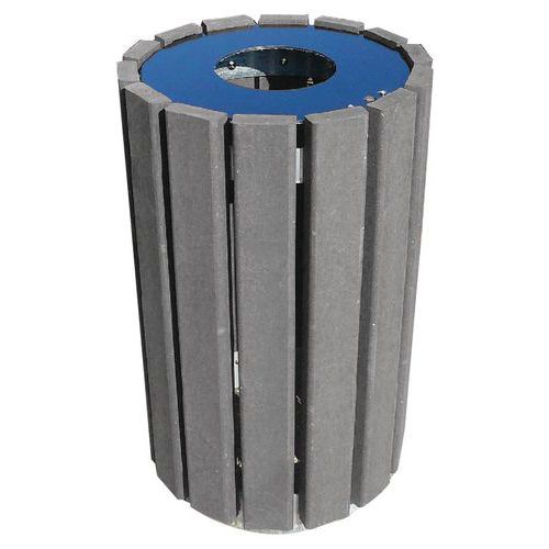 Runder Abfallbehälter mit Müllsackring Escapade - 90 L