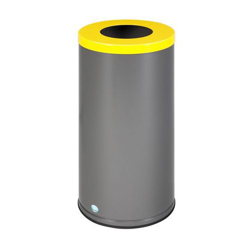 Abfallbehälter Mülltrennung, 70 L, Eisenglimmer - VAR