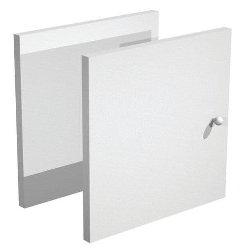Tür für Aufbewahrungsmöbel Maxicube - Aluminium/Buche - 2er-Set