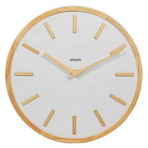 Uhr Elegance 30 cm, Holz, weiß - Orium