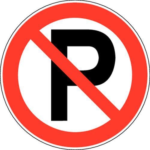 Verbotsschild - „Parkverbot“ - Aufkleber