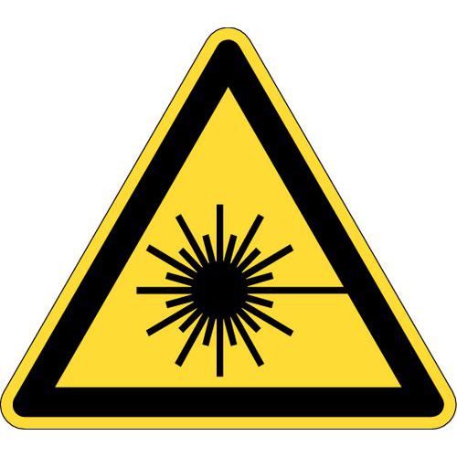 Warnschild - Warnung vor Laserstrahl - Schild
