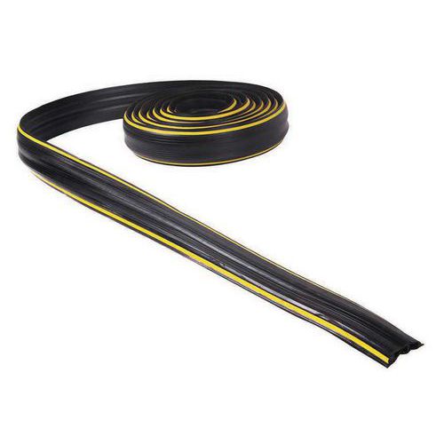 Kabeldurchführung, Länge 3 m - schwarz/gelb - Manutan Expert