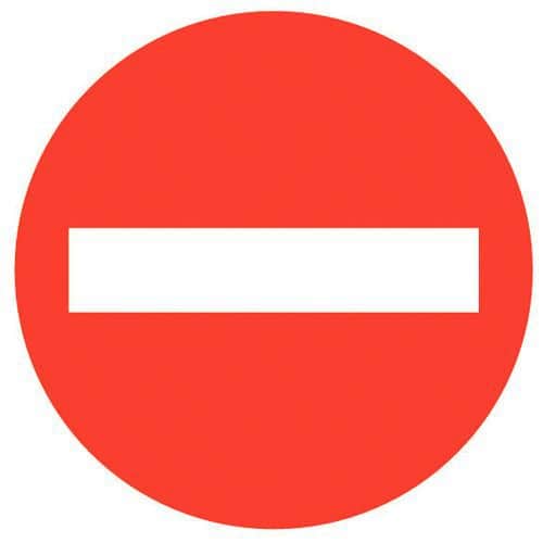 Verbotsschild - „Einfahrt verboten“ - Selbstklebend