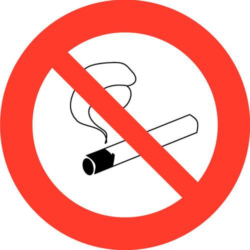 Verbotsschild – „Rauchen verboten“ – selbstklebend