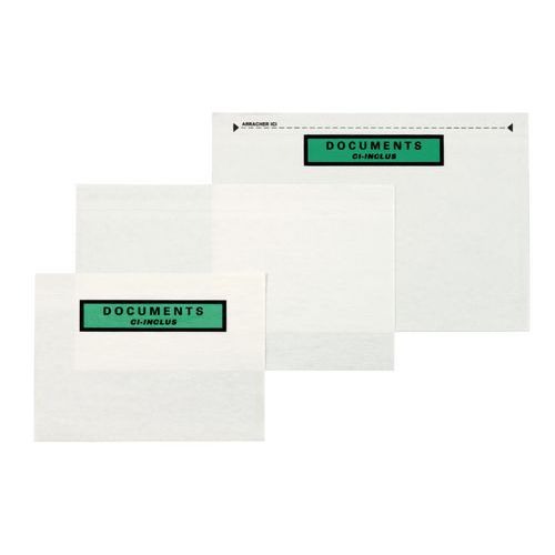 Dokumentenumschlag - Papier aus Naturfasern - „Enthält Dokumente“