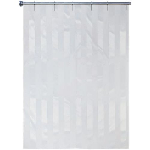 Duschvorhang weiß - Ton in Ton - Polyester - Arvix