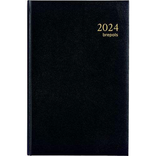 Kalender für die Tagesplanung Minister schwarz 22 x 16 cm - Jahr 2024