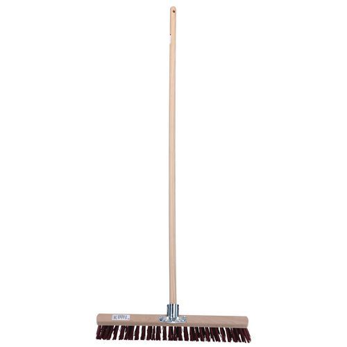 Holzstiel und Besen mit synthetischen Borsten, 60 cm - Manutan Expert