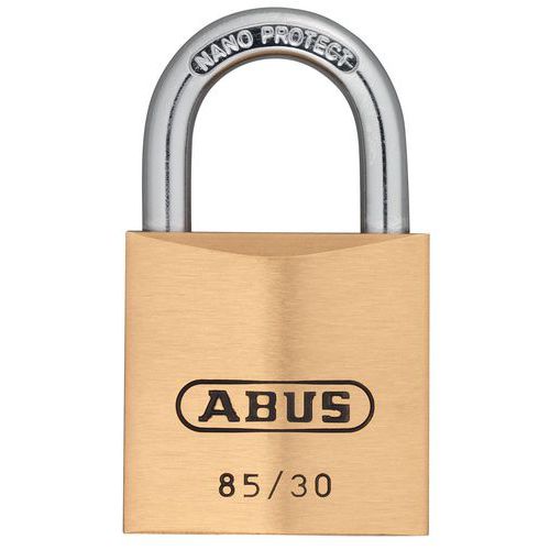 Sicherheitsschloss Abus, Serie 85 für Hauptschlüssel - verschiedenschließend, 2 Schlüssel - 30 mm