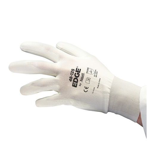 PU-beschichtete Handschuhe Edge 48-125, weiß - Ansell