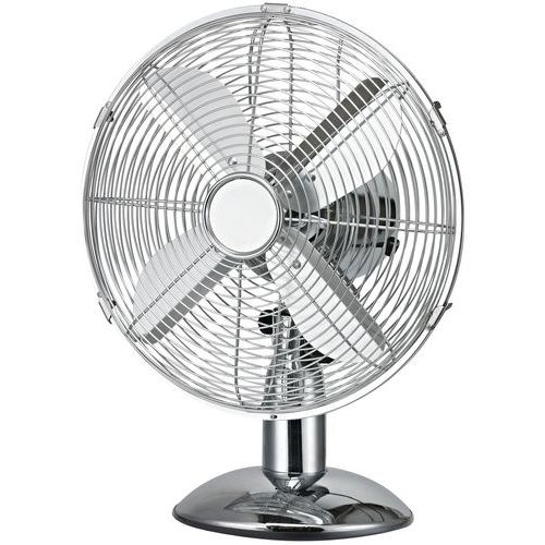Tischventilator aus verchromtem Metall 25 cm - Manutan