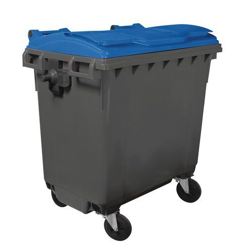 Abfallcontainer mit 4 Rädern - 770 L - Mobil Plastic