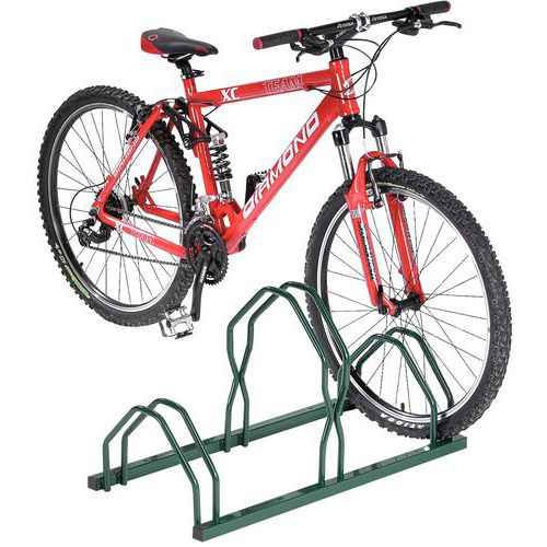 Fahrradständer mit Hoch-Niedrig-Anordnung für 3 Fahrräder