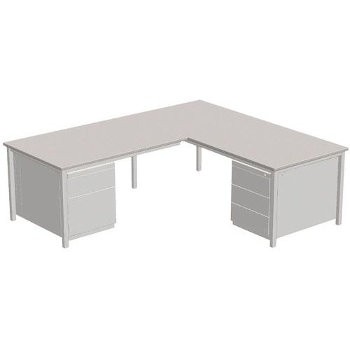 Schreibtisch in L-Form Combi-Classic