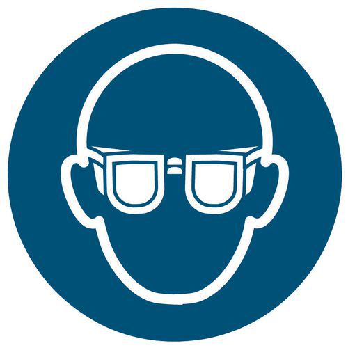 Gebotsschild - „Schutzbrille tragen“ - starr