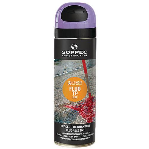 Fluoreszierender Sprüh-Baustellenmarkierer - Fluo TP® - 500 ml - Soppec
