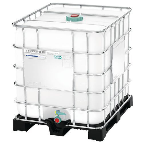 Transportbehälter 1000 L antistatisch - Behälter + Metallpalette