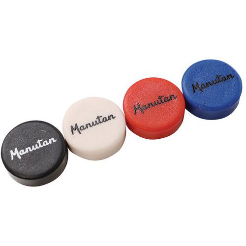Magnet, rund, verschiedene Farben - Manutan Expert