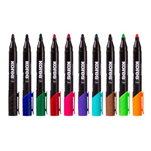Permanentmarker, 10 verschiedene Farben - Kores