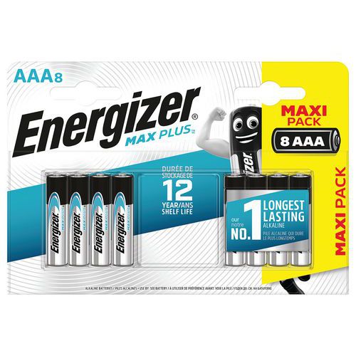 Alkali-Batterie Max Plus AAA/LR3 FSB9 - 8 Stück - Energizer