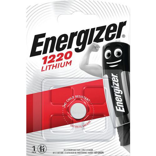 Lithiumbatterie für Taschenrechner, Uhren und andere Geräte - CR1220 - Energizer