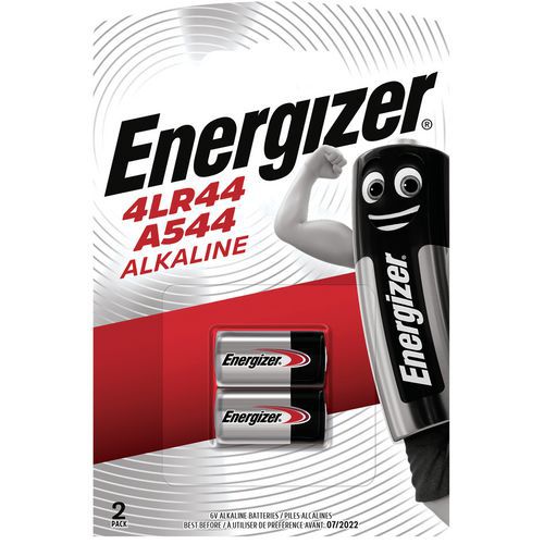 Alkali-Miniaturbatterie 4LR44 - 2 Stück - Energizer