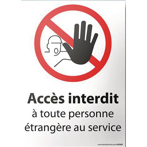 Schild Außenbereich: Zugang für nicht betriebszugehörige Personen verboten